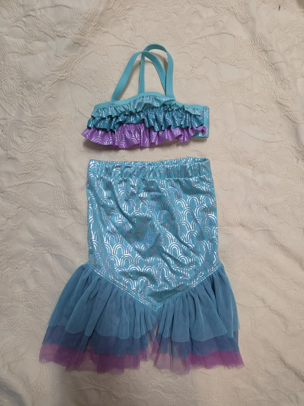 Cat & Jack Mermaid Swimsuit Set 2T